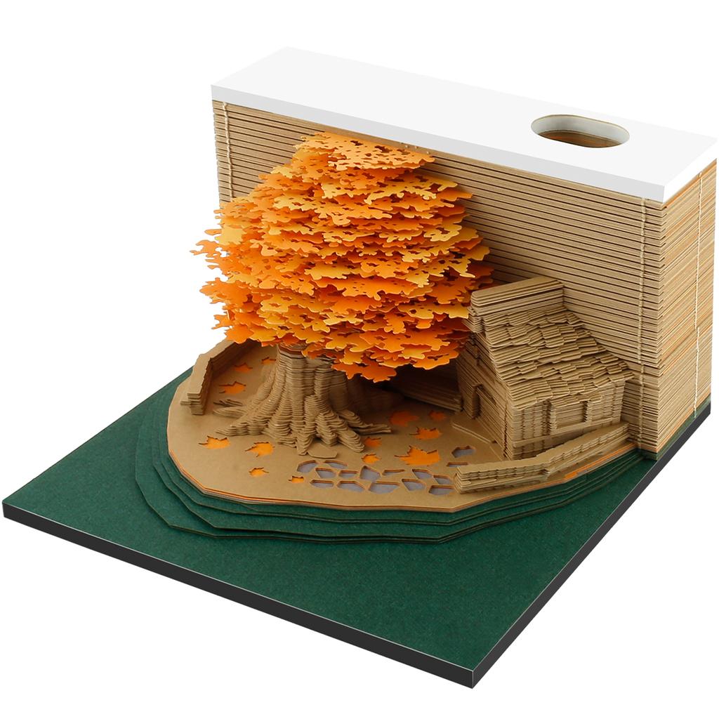 New Block Calendar 3D Notepad Block DIY Exquisite Memo Pad Cute Note Paper 3D Artistic Notepad Decorative Valentine's Day Gift