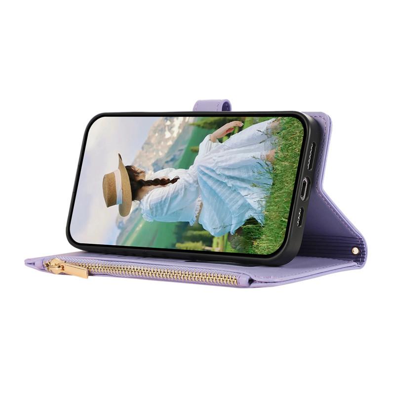 Чехол для телефона Xiomi 14T 14 13T 13 12T 11T 11 Pro Lite для Xiaomi Poco X6 X5 M6 Pro C65 с боковой молнией, шнурком для подвешивания, магнитная крышка