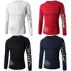 Premium Quality Fashion Men's Slim Fit O-neck Long Sleeve Muscle Tee T-shirt For Casual Wear