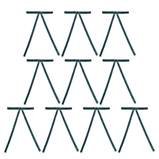 10 шт. бархатных рождественских бантов, винтажные рождественские елочные бархатные ленты, банты, декор для