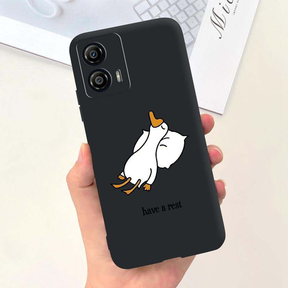 Для Motorola Moto G14 G04 G24 Power G34 G54 Power G64 G84 Чехол для телефона Задняя крышка Стильный узор Мягкий Жидкий силикон ТПУ Чехол