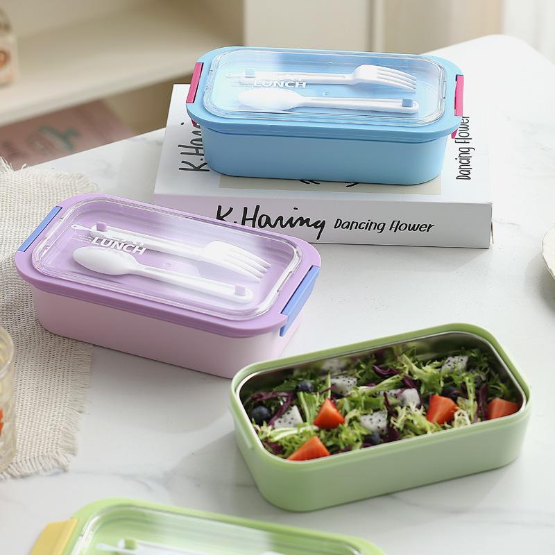 Compartment Lunch Box for Students and Office Workers, Portable Bento Box, 304 Stainless Steel Insulated Lunch Container