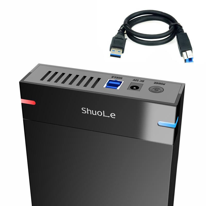 ShuoLe 3,5" USB 3.0 Безвинтовой высокоскоростной внешний корпус для жесткого диска