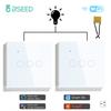 BSEED 1/2/3-клавишные сенсорные Wi-Fi выключатели с конденсатором, 2-сторонние для лестниц, коридоров, ламп, управление через приложение Tuya Smart Life, Alexa, 2 шт.