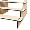 5-Tier Wooden Display Stand Tabletop Multi-tier Storage Rack Tiered Display Riser Stand