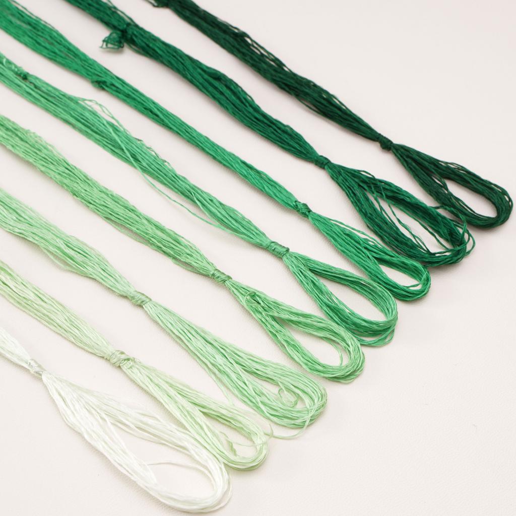 8шт x 20м шелковая нить с низкой круткой для изготовления украшений из бархатных цветов своими руками