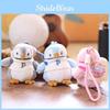 Plush Small Penguin Keychain Cute Cartoon Fluffy Fabric Kid Teen Dolls Gift
