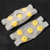 1 Pair Clear Ice Cleats Shoes Crampons with 5 Men Women Winter Walking Ice Snow Traction Grips Elastic Non-slip Shoes Boot Spikes