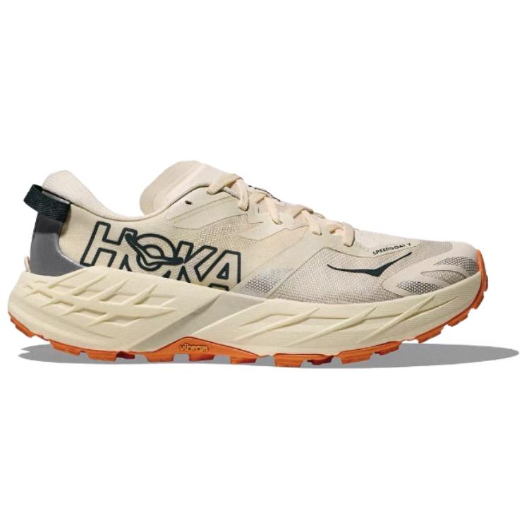 HOKA One One Speedgoat 7 Wide Удобные кроссовки для трейлраннинга Мужские Бежевые 1171930-VMR