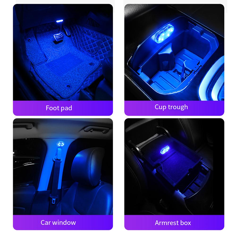 5V Автомобильный свет салона Finger Touch Sensor Switch Auto Roof Потолочная лампа для чтения USB Charge Светодиодные атмосферные огни Открытая дверь автомобиля Сигнальная лампа 6 цветов