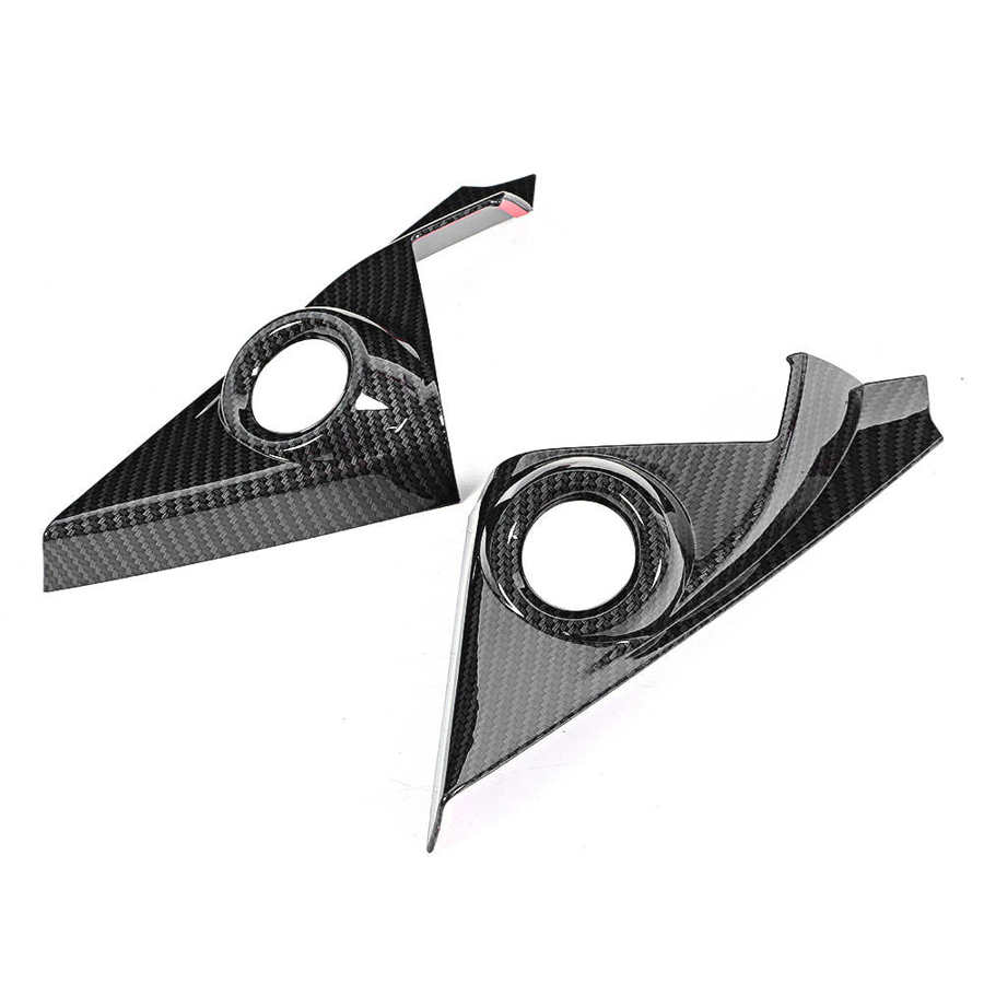 2 шт. накладка на динамик передней стойки, украшение из углеродного волокна, подходит для Honda Civic 10th 2016 2017