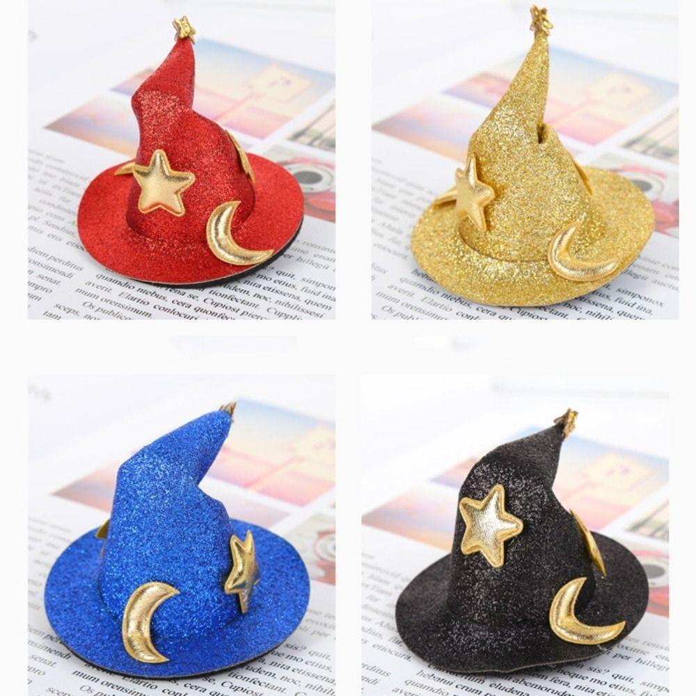 Волшебная шляпа, ведьмина шляпа, заколки для волос, милая ведьмина шляпа, заколка для волос, домашнее животное, Хэллоуин, аксессуары для волос, костюм