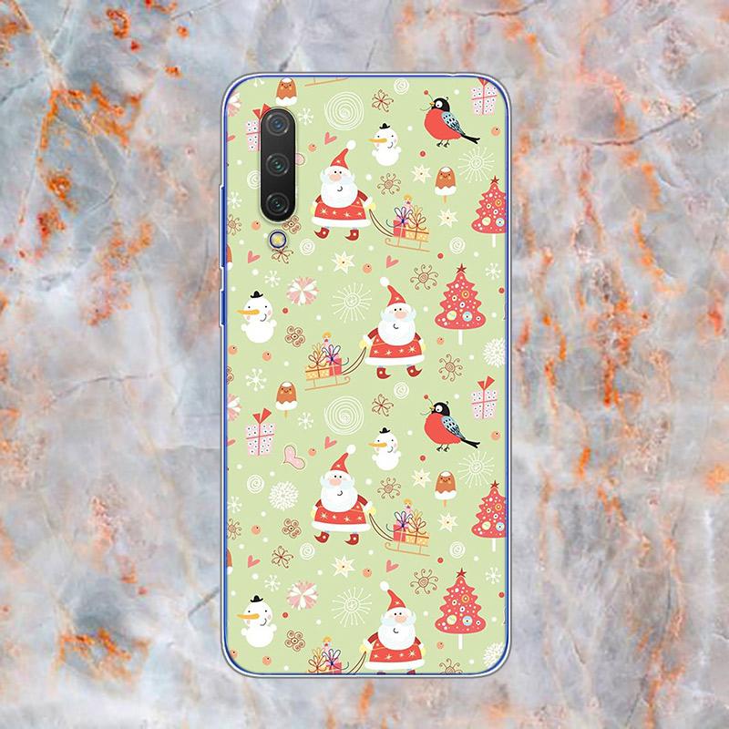 Новогодние подарки Рождественский мягкий силиконовый чехол TPU для Xiaomi Mi Note 11 10T 10 9 9T SE 8 Lite Pro Ultra 5G чехол для телефона
