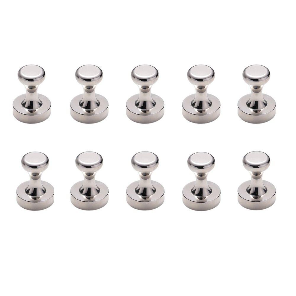 10Pcs Sturdy Whiteboard Magnets Durable Sucker Thumbtack High Quality Magnetic Push Pins  Kitchen