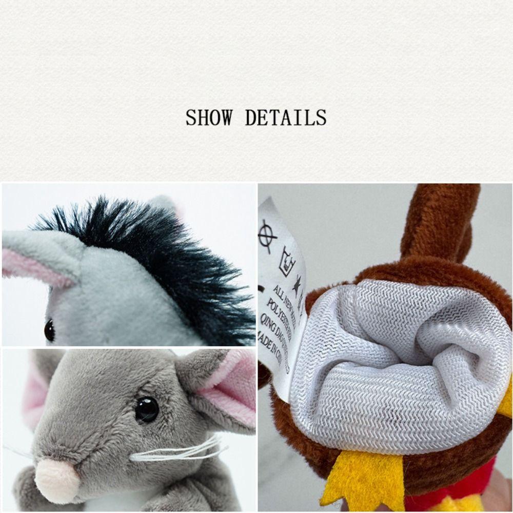 Plush Animals Finger Puppet Toys Tell Story Interactive Toys Kids Animal Hand Puppet Children Gift