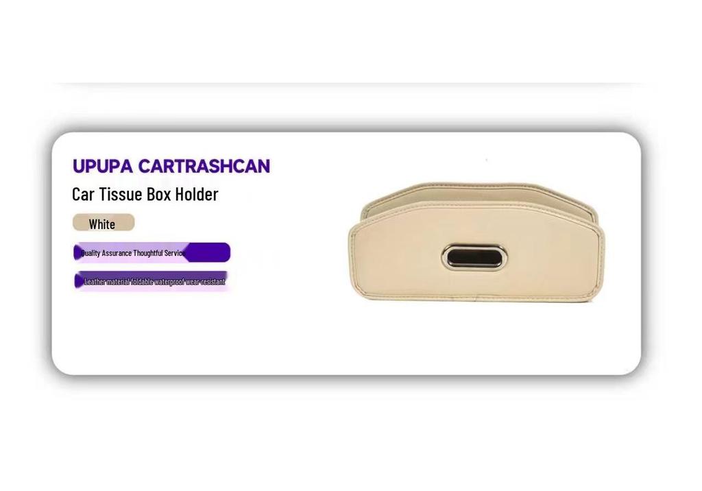 Hongqi Series Car Tissue Box: Armrest Hanging Tissue Holder