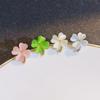 Korean Cat's Eye Four-Leaf Clover Brooch - Niche Design Cute Pin for Ladies, Scarf Buckle