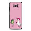 Чехол для телефона для Xiaomi Poco F7 F6 F5 F4 F3 X7 X6 X5 X4 X3 NFC M4 C51 C55 GT 5G Мягкий ТПУ Чехол Capas Смешная Дерущаяся Утка Курица