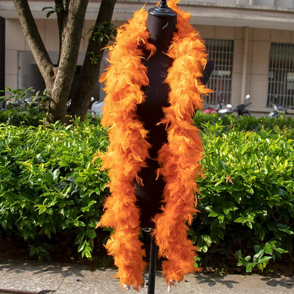 DIY 2M Индейка Перьевое Боа 38г-90г Перья Марабу Боа Окрашенные Цвета для Свадебного Шарфа Шарфа Декор Поделки Аксессуары для Костюмов