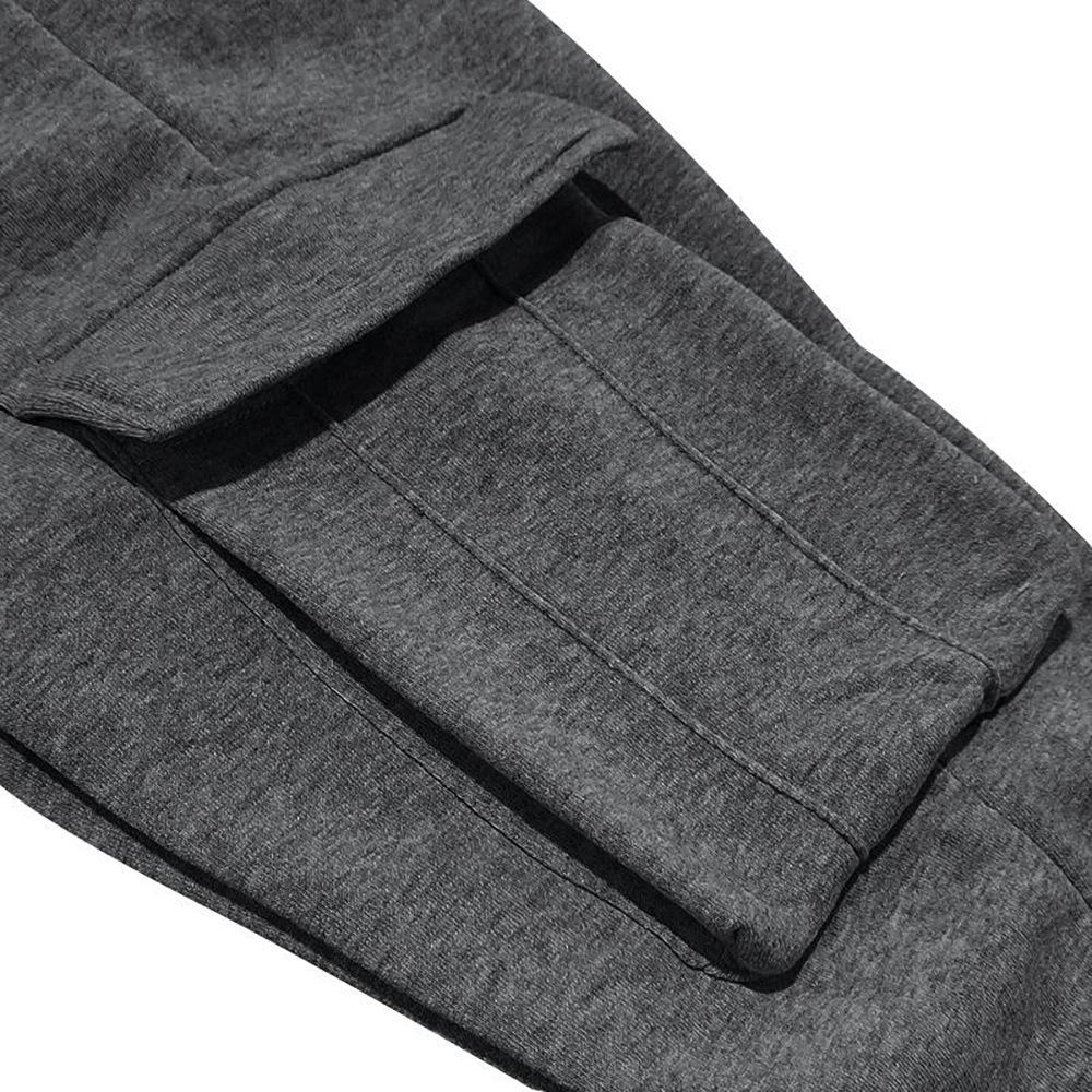 Мужские модные повседневные рабочие брюки с множеством карманов 2025