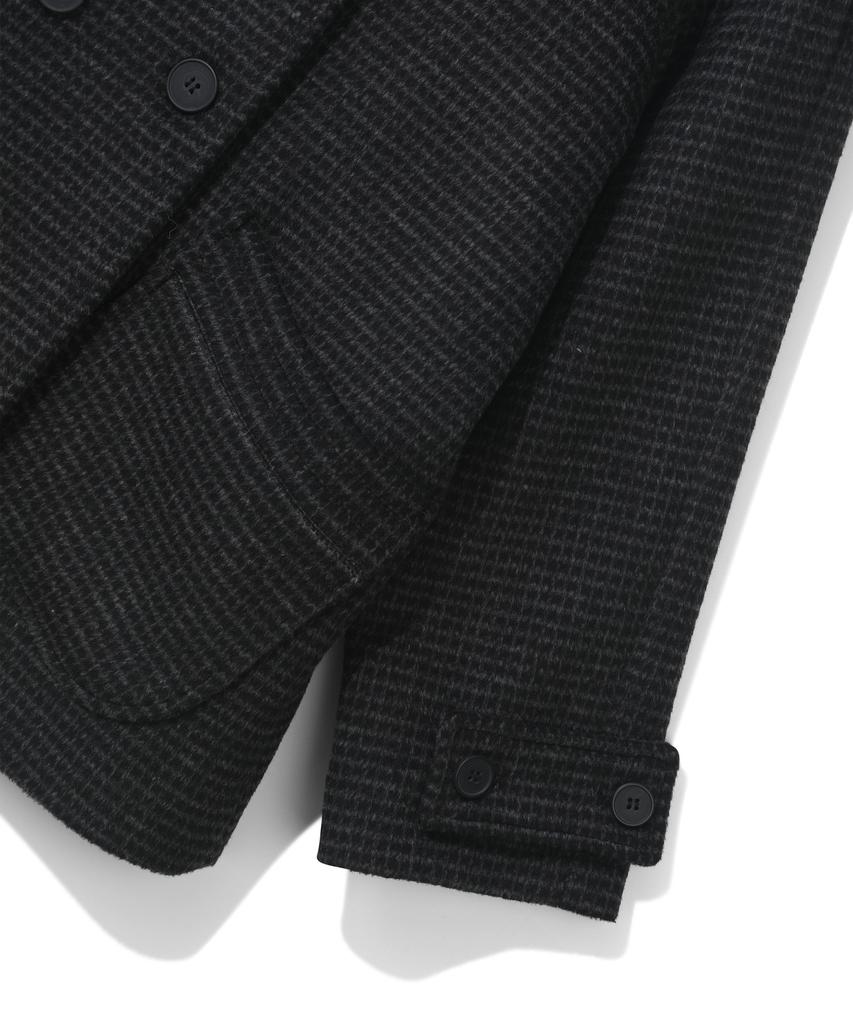 CGP (Women) Double Button Half Coat - Charcoal