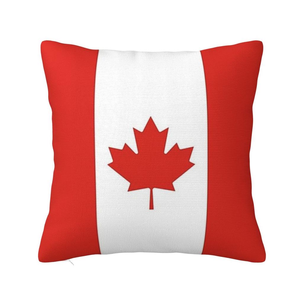 Canada Flag National Culture Square Pillowcase Pillow Cover Polyester Cushion Decor Comfort Throw Pillow for Home Car