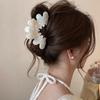 Semicircular Petals Smudged Acrylic Hairpin French Light Luxury Elegant Back Head Shark Clip Fashion High-end Hair Accessories