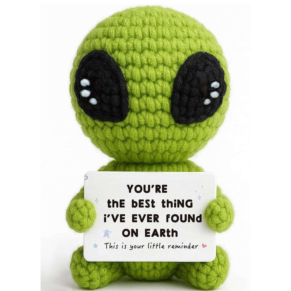 Funny Crochet Avocado Handmade Ornaments Emotional Support With Card Desktop Ornament Handmade Knitte Avocado Gift Home Decor