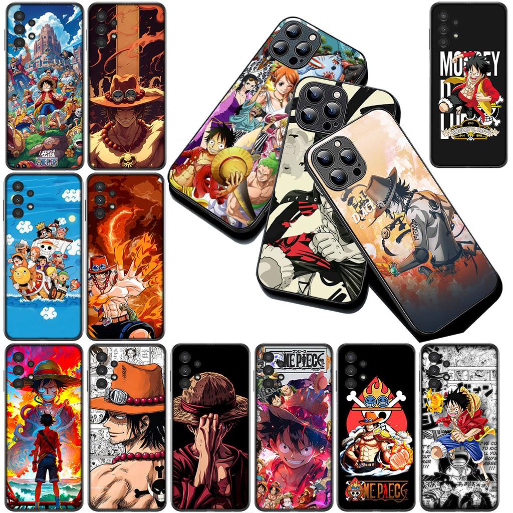 Portgas D Ace One Pieces Luffy Phone Case for OPPO A80 A18 A16 A40 A17 A15 A38 A78 A79 A54 A57 A12 A60 4G 5G Protective Cover