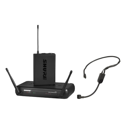 Shure SVX14/PG31 Wireless System: B-Band Hands-Free SVX1/PG31 Headworn Microphone and SVX4 Receiver Set. Ideal for Fitness, Speeches, Singing, Vocals,