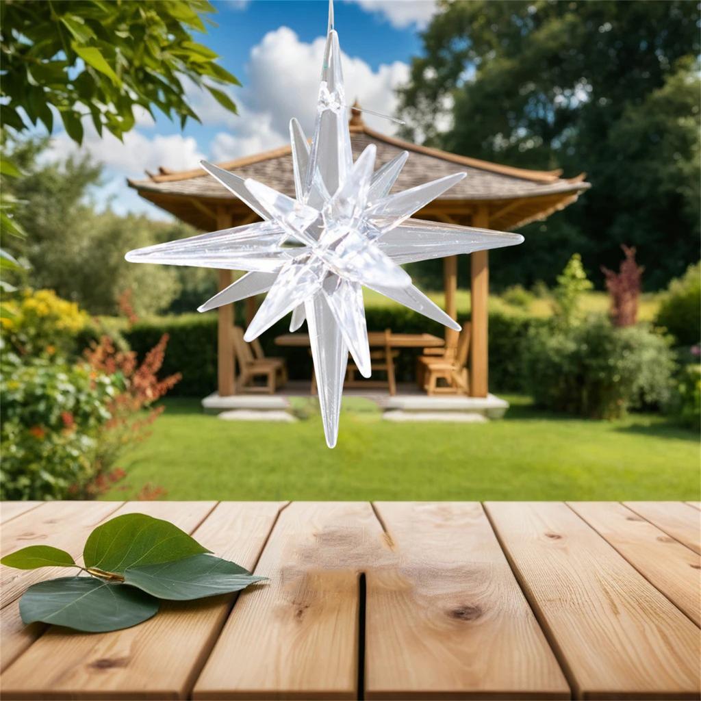 Star Ornaments, Glitter Star Hanging Ornaments, Star Ornaments For Tree Decorations, Plastic Nativity Stars Hanging Decor Tree Decoration