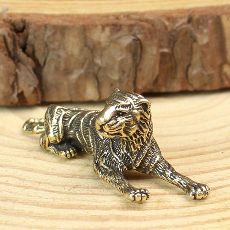 Латунные миниатюрные фигурки животных Зодиака, винтажное украшение для стола, украшение для дома и офиса, медная статуэтка, декор, ремесла