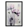 Delikatne Kwiaty Akwarelowe Delikatne Kwiaty Akwarelowe, 50X70 Cm, Rama Aluminiowa Czarna, Papier Matowy 230 Gsm