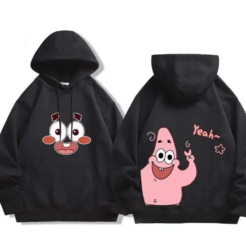 2025 MINISO Animation Spongebob Squarepants Sweatshirt Cartoon Polyester Hoodies for Autumn and Winter Thin or Fleeced Long-Sleeved Hooded