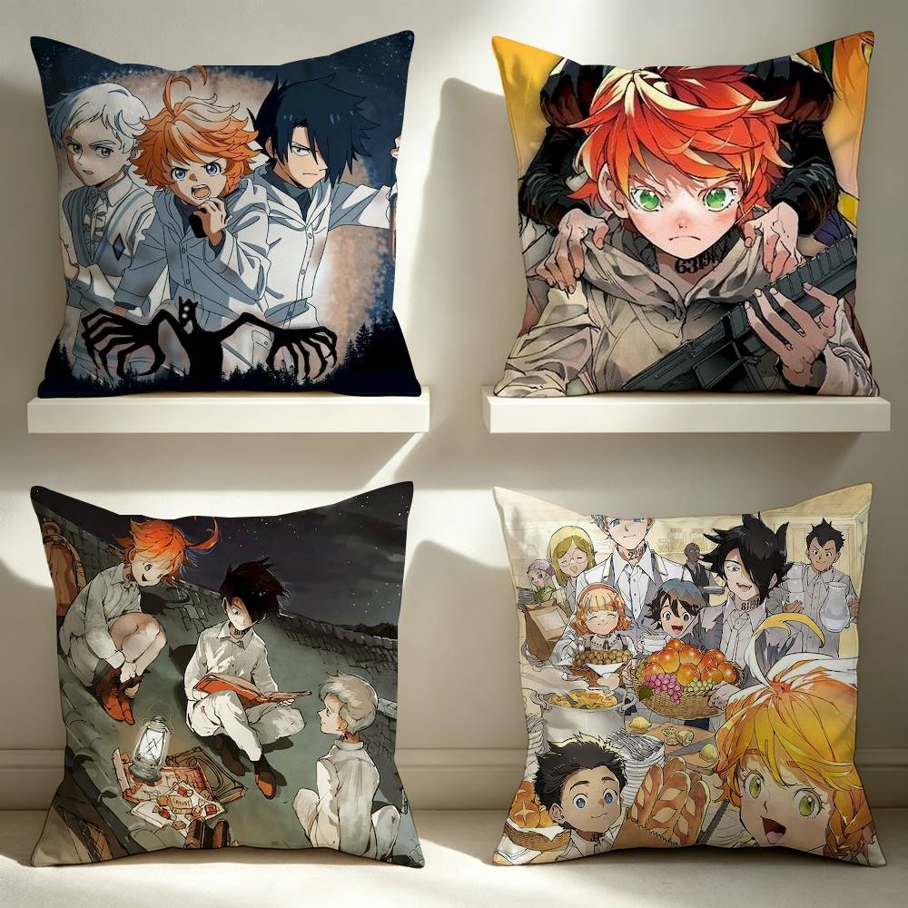 The PromisedS NeverlandS Double-Sided Printed Cushion Cover Bedroom Bedside Sofa Pillow Case