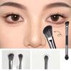 4Pcs Double Head Eyeshadow Brush Set With Dry Clean Sponge And Mirror Multifunction Concealer Highlight Eyeliner Travel Portable
