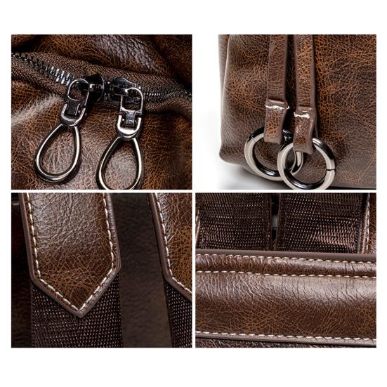 Женский рюкзак-кошелек многофункциональный ретро наплечный рюкзак с несколькими карманами