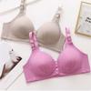 Бюстгальтер с полной чашкой из губки, застегивающийся спереди, жилетный, тонкий, с фиксированной чашкой, дышащий, без стальных косточек, нижнее белье больших размеров