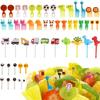 New Animal Fruit Fork Picks Cartoon Animal Food Toothpicks Fruit Food  Bento Box Accessories Party Deco  Food Grade Plastic