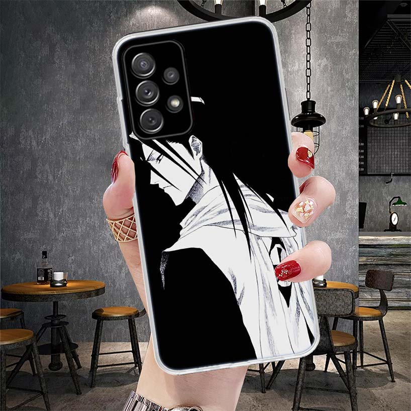 Чехол для телефона Bleach Kuchiki Byakuya Мягкий для Samsung Galaxy A12 A22 A32 A52 A72 A02S A51 A50S A71 A70 A31 A20S Note 20 Ultra S10 A