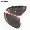 For Honda Fit Jazz     2024 2025 Carbon Fiber Rear View Side Door Mirror Cover Trim Protector Car Accessories