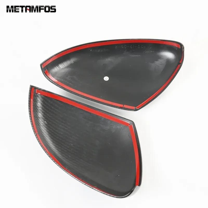 For Honda Fit Jazz 2024 2025 Carbon Fiber Rear View Side Door Mirror Cover Trim Protector Car Accessories