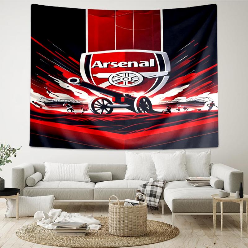Arsenal-F.C Print Tapestry, Backdrop, Easy Setup, Ideal for Bedroom, Office & Living Room, with Aesthetic Wall Hanging Decor.