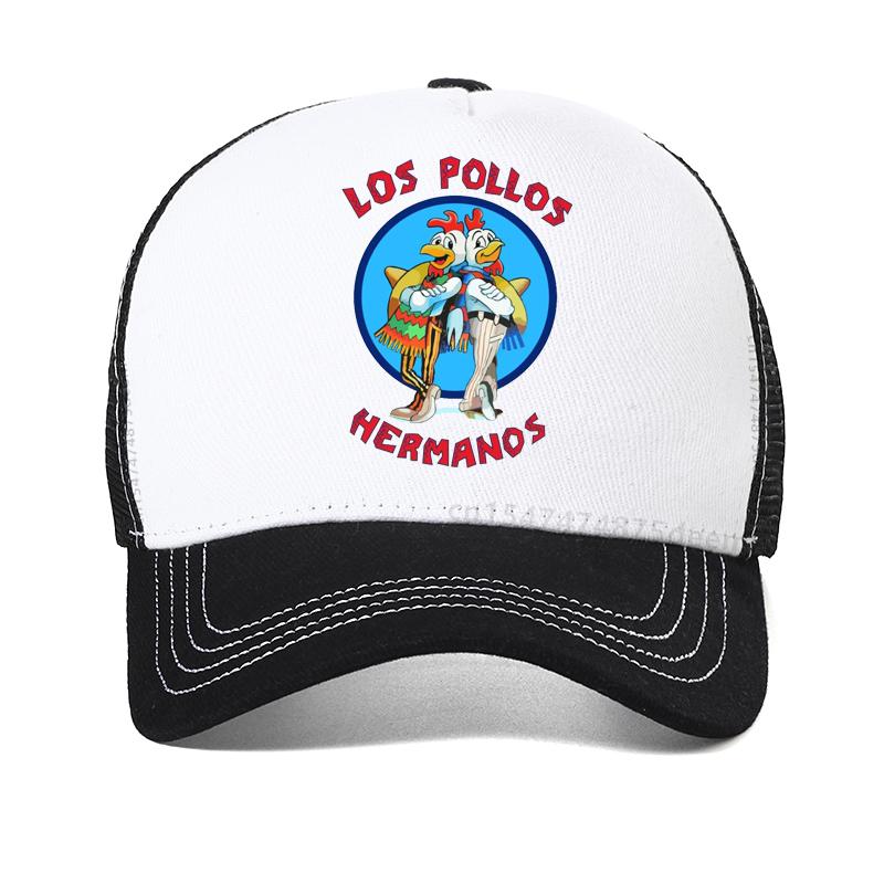 Бейсболка Los Pollos Hermanos мужская женская Кепка с козырьком Братья-Курицы крутая Летняя Сетчатая Тракер Snapback Кепка