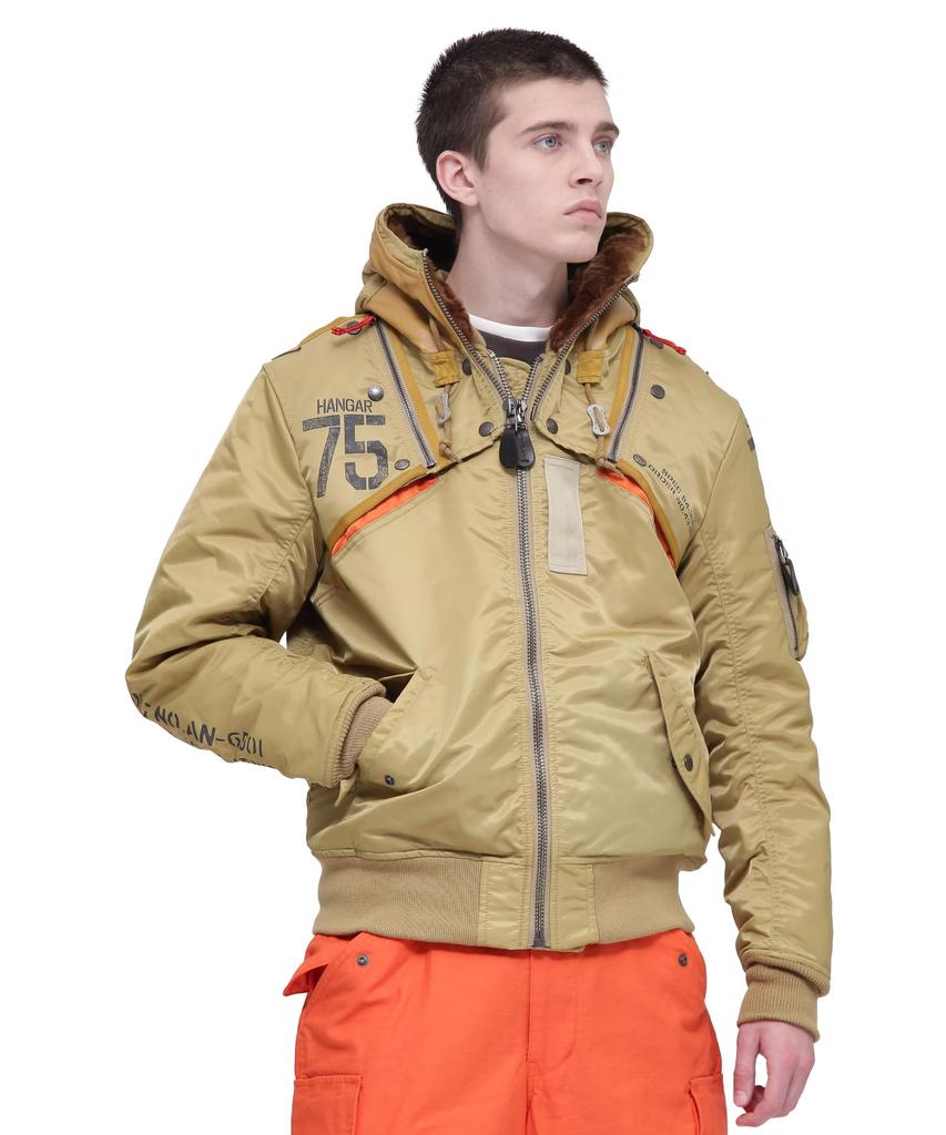 Avirex MA-1 REMODEL MARK2 Men's Flight Jacket Outerwear WEB&DEPOT Exclusive 6182195 783-4952053 XL 053 KHAKI