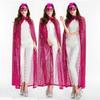 Vintage Shiny Sequin Cape Fantasy Shiny Cloak New Halloween Cosplay Robe  Party