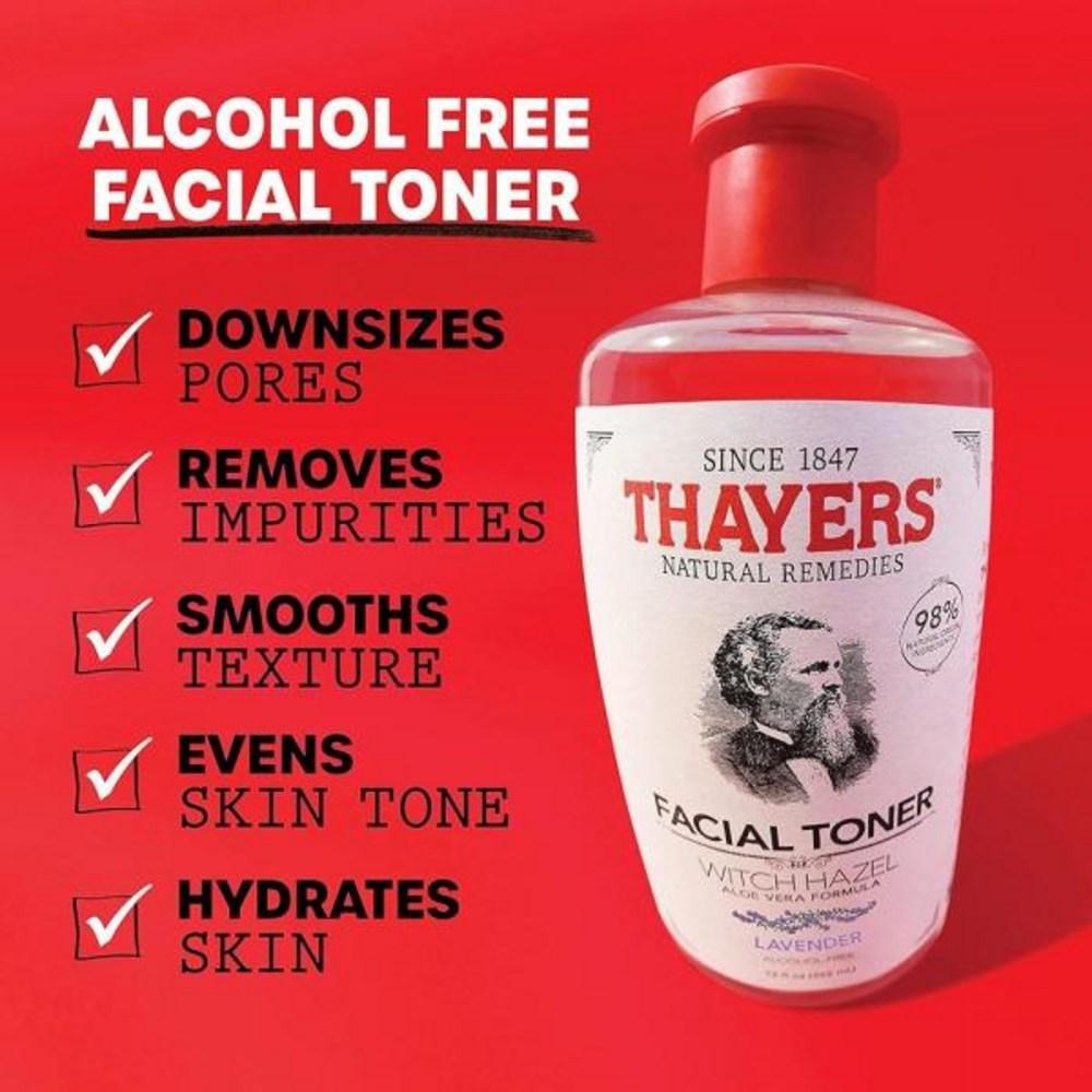 THAYERS Witch Hazel Lavndr Alcfre Прозрачный 300 мл, 1) Упаковка 12 жидких унций (1 шт.)