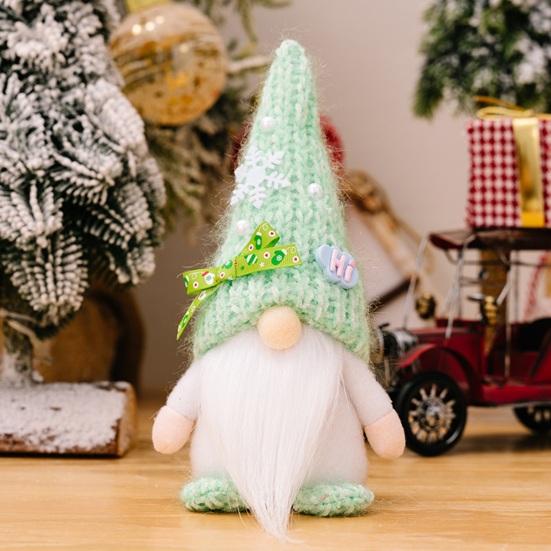 Веселая Рождественская кукла-гном, украшения, длинная борода, большой нос, безликая кукла старика, праздничный домашний декор, рождественский подарок