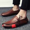 Men’s Moccasins Loafer Driving Gommino Comfort Flats Casual Lacing Plus Size Leather Shoes for Men Over Sized