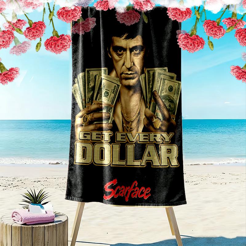 Power Ambition Scarface beach towel beach soft swim Absorbent bath towel seaside Fashion printing beach towel Travel and vacation towels